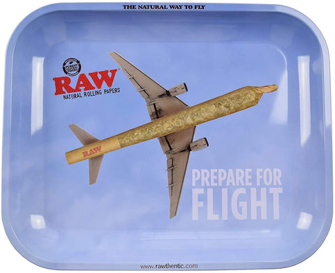 Raw 10"x13" Rolling Tray - Prepare for Flight