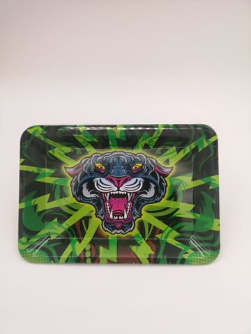 Metal Rolling Tray 5x7" - Blue Puma