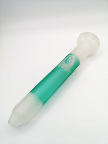 Frosted Glass Bob Marley Pipe 10"