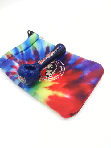 Cheech and Chong "Happy Herbs" Hand Pipe - Blue