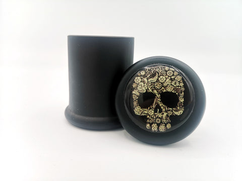 Glass Graphic Jar - Skull