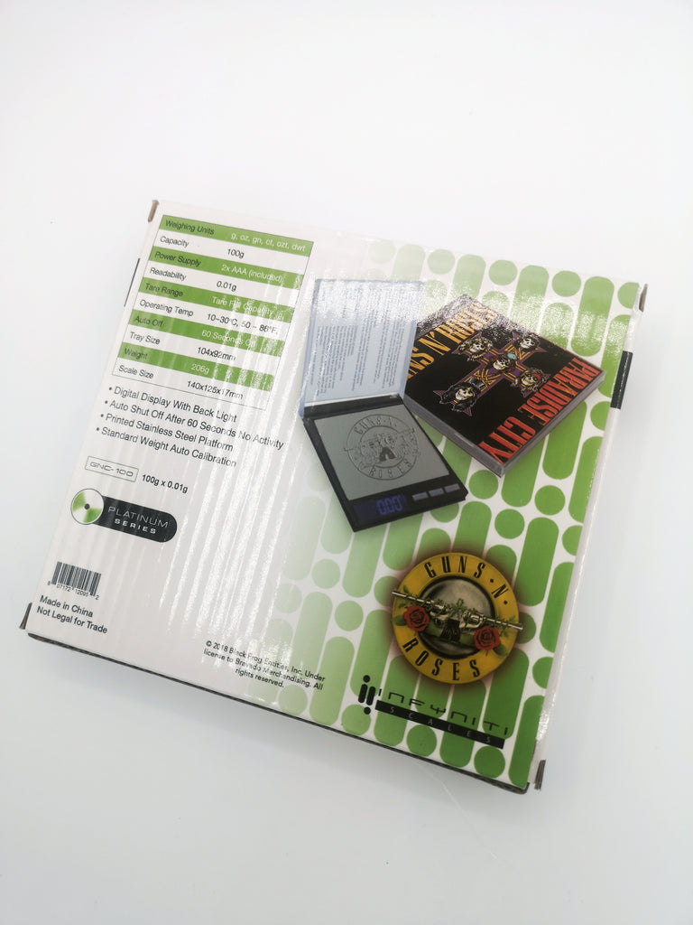 Infiniti Platinum Series Guns And Roses CD Case Scale (100g x 0.01