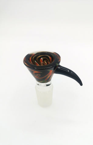 18mm Worked Cone bowl with Handle