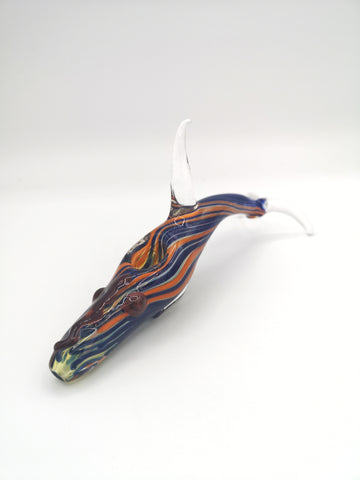 Vintage Whale Glass Hand Pipe