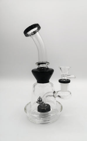 Hydros Glass Hourglass Bubbler 7.5"