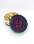 Arsenal Steel 2-Chamber Grinder - Peace Signs