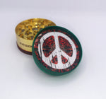 Arsenal Steel 2-Chamber Grinder - Peace Signs