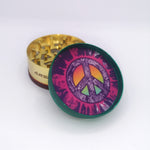 Arsenal Steel 2-Chamber Grinder - Peace Signs