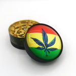 Glass Top Grinders - Pot Leaf