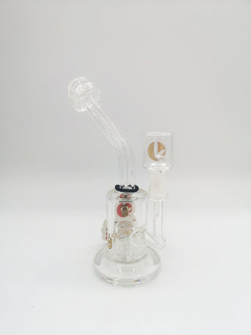 Ross' Gold Rig with Stemless Diffuser and 10mm Nail and Dome 6.0"