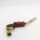 4.5" Metal Twisty Pipe with Wood