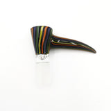 Handblown Custom Rainbow Bowl with 4-hole grid screen 14mm