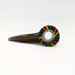 Handblown Custom Rainbow Bowl with 4-hole grid screen 14mm