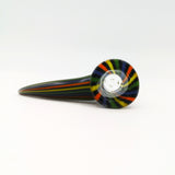 Handblown Custom Rainbow Bowl with 4-hole grid screen 14mm