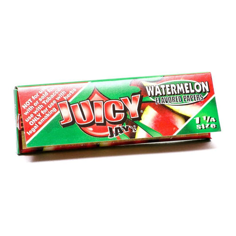 Juicy Jay Flavoured Rolling Papers 1 1/4 WATERMELON